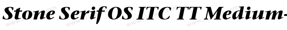Stone Serif OS ITC TT Medium字体转换
